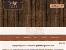 Tablet Screenshot of pizza-bratislava.sk
